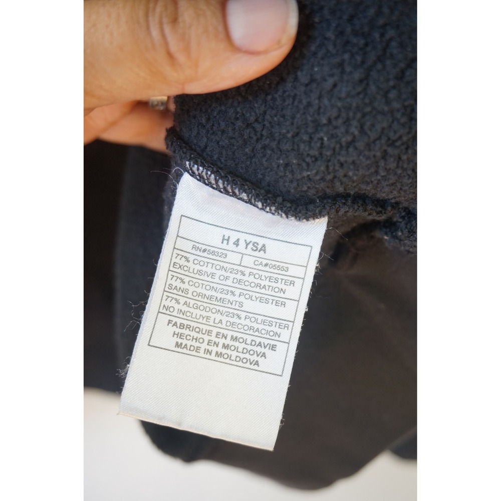 Nike VTG Y2K Sweatshirt Cotton Blend Oversized Streetwear Faded Black XXL - Picture 4 of 6